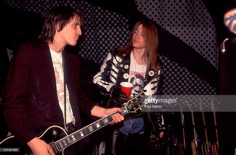 Izzy Stradlin And Axl Rose Of Guns And Roses At The Steel Wheels Pay Guns N Roses Axl Rose