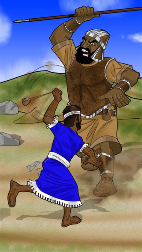 David Takes On Goliath Historias De La Biblia Para Niños David Y