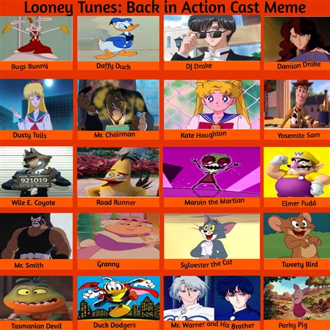 My Looney Tunes Back in Action cast meme by Dreypare on DeviantArt