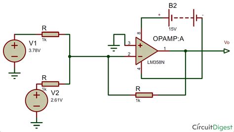 Circuit Diagram Of Adder Using Op Amp Circuit Diagram