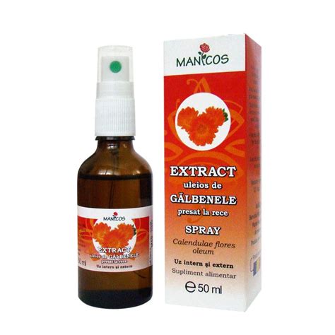 Extract Uleios De Galbenele Presat La Rece Spray Ml Manicos Dr