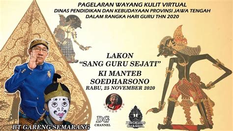 Live Wayang Kulit Virtual Sang Guru Sejati Ki Manteb Sudarsono Bt