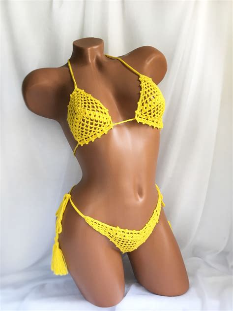 Lida Micro Bikini Crochet Swimsuit Crochet Mini Bikini Knitted Etsy