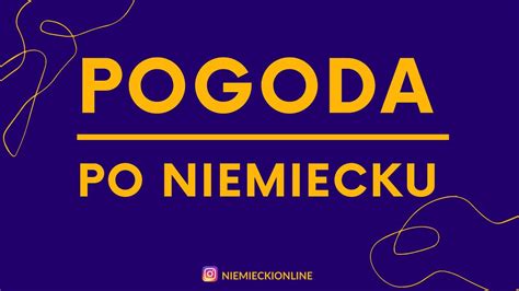 Pogoda Po Niemiecku S Wka I Zdania Niemiecki Od Podstaw Lekcja Dla