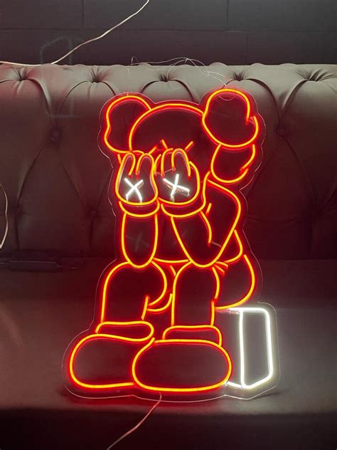 Kaws Companion Neon Sign Kaws Companion Neon Sign Bedroom Kaws