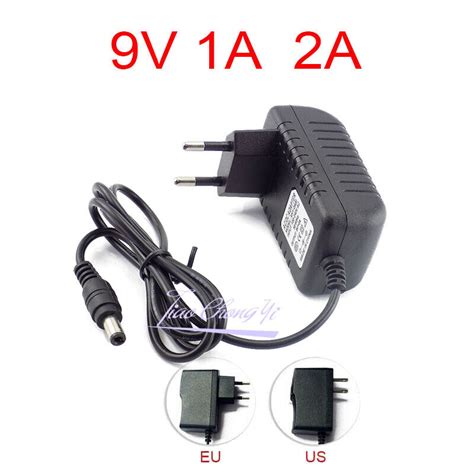 DC5V 9V 12V 1A 2A 3A To 85 265V Power Supply Adapter US EU Plug LED