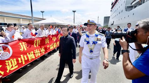 Chineseembassymanila On Twitter Chinese Naval Training Ship Docks