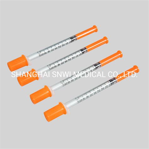 0 3ml 0 5ml 1ml Disposable Safety Sterile Plastic Diabetic Injection