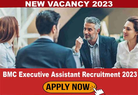 BMC Executive Assistant Recruitment 2023 Online Apply For Executive