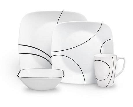 Corelle Studio Simple Lines Dinnerware Set Pc Dinner Lunch Bowl