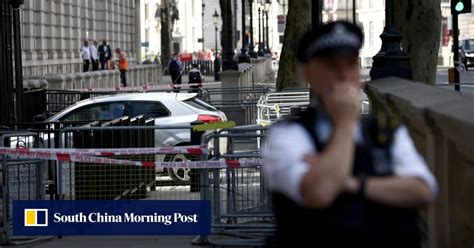 Man Arrested After Car Crashes Into Gates Of Downing Street Where Uk