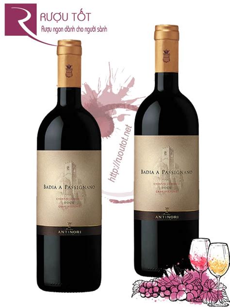 Rượu Vang Ý Badia a Passignano Chianti Classico Antinori Hảo Hạng