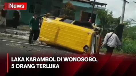 Empat Kendaraan Terlibat Kecelakaan Karambol Di Kertek Wonosobo