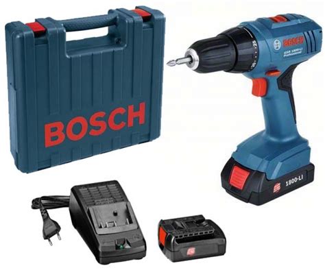 Avvitatore Trapano A Batteria 18 V Volt Al Litio Bosch Gsr 1800 Li 2 Batterie Professionale In