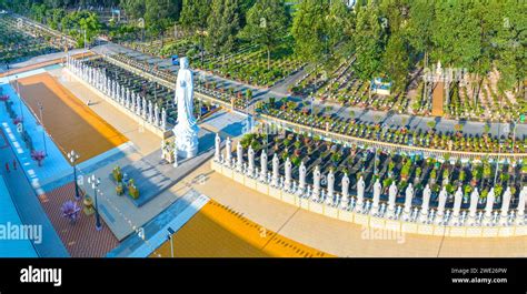 Aerial View Of Dai Tong Lam Pagoda In Ba Ria Vung Tau Vietnam A