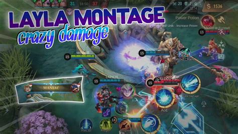 Layla Montage Queen Of Marksman Maniac Mlbb Youtube