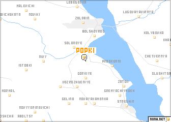 Popki (Belarus) map - nona.net