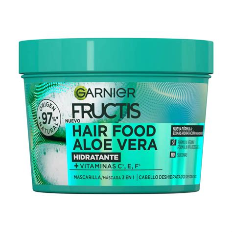 Mercadão Pingo Doce Máscara Hidratante Aloé Vera Hairfood Fructis