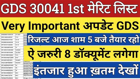 GDS GDS Result 2023 GDS 1st Merit List 2023 Kab Aayegi GDS Cut Off