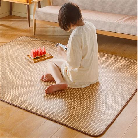 Japanese Rattan Mat Bamboo Mat Tikar Buluh Summer Mat Carpet Float