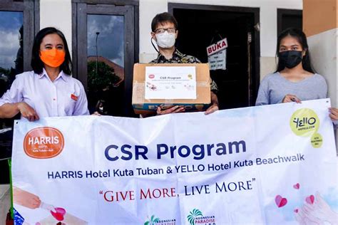 Harris Hotel Dan Yello Gelar Program Csr Untuk Cegah Sebaran Covid