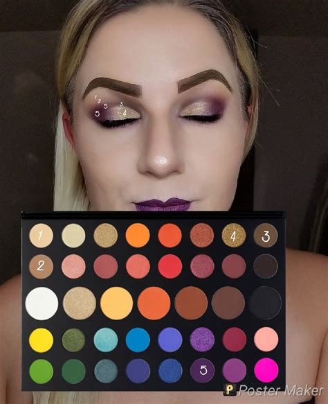 Look By Number Using The James Charles Palette