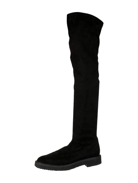 Aquatalia Suede Boots Black Boots Shoes WAQTL47706 The RealReal