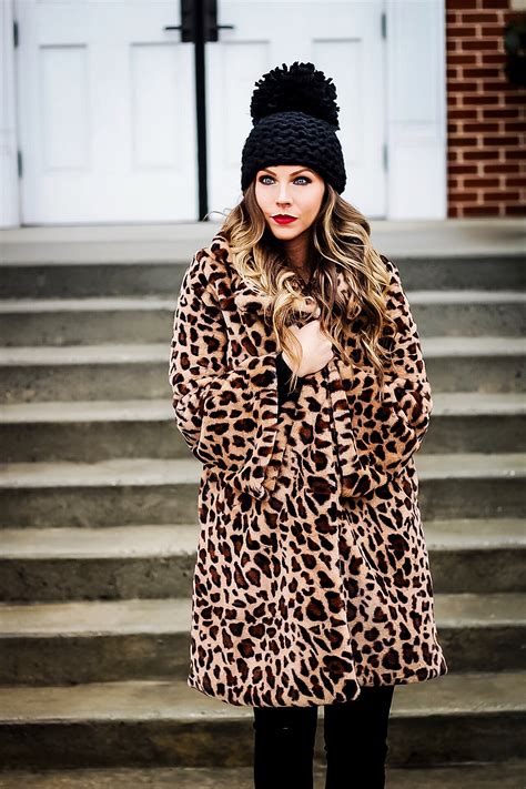 Leopard Print Faux Fur Coat Vogue For Breakfast