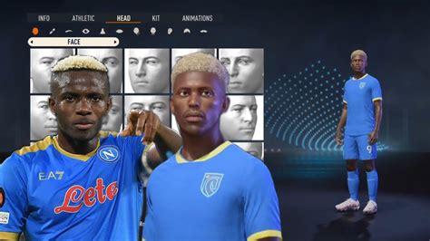 Fifa 23 How To Create Victor Osimhen 🇳🇬 Youtube