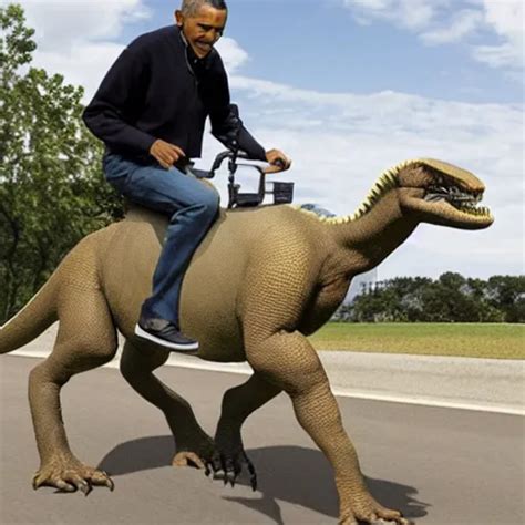 Barack Obama Riding A Dinosaur Stable Diffusion OpenArt