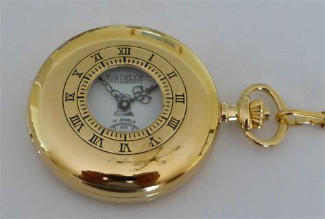 Masonic Gold Plated Plain Half Hunter Pocket Watch Mech Movement Lr