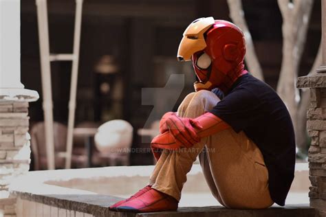 I Still Miss Him Spider Man Cosplaying Mr Stark By Wanderertj On