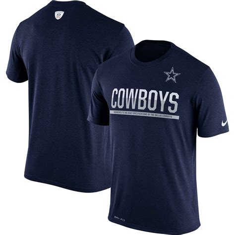 Nike Dallas Cowboys Navy Legend Team Practice Performance T Shirt