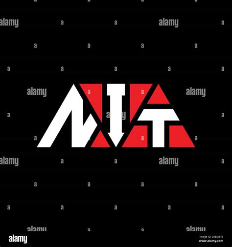 Nit Triangle Letter Logo Design With Triangle Shape Nit Triangle Logo