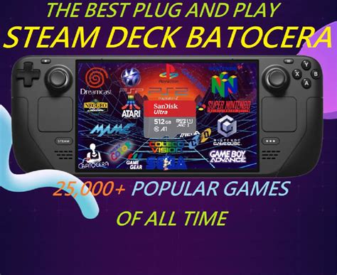 Buy Steam Deck Batocera Os System Gb Micro Sd Card Retro Game System