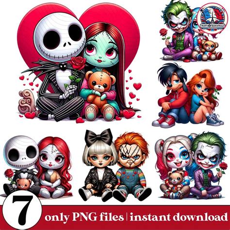 Horror Couple Chicano Png Bundle Spanish Always And Forever Couple