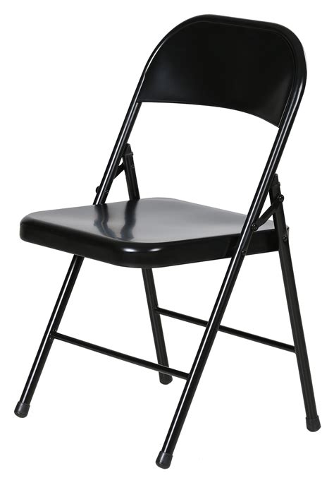 Metal Folding Chair 4 Pack In Black Plastic Development Group