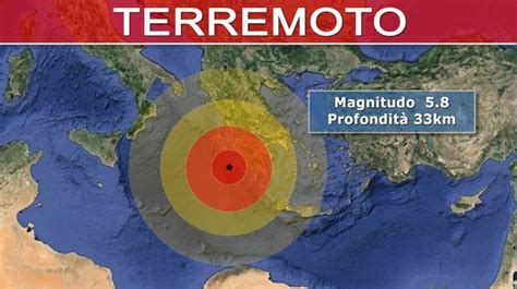 Terremoto Forte Scossa In Grecia Avvertita Anche In Italia Sicilia