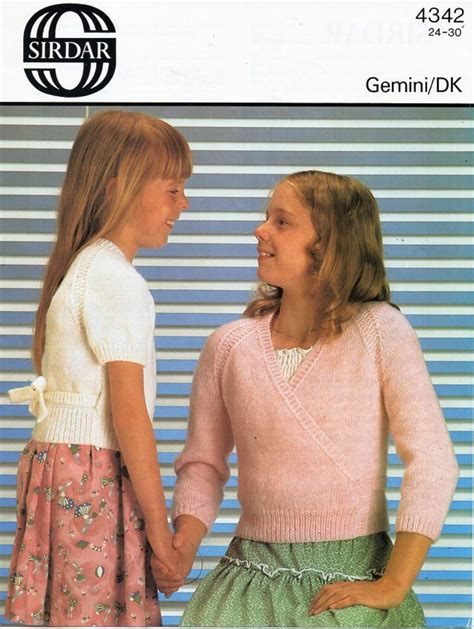 Girls Ballet Cardigan Knitting Pattern Pdf Ballet Top Wraparound Short