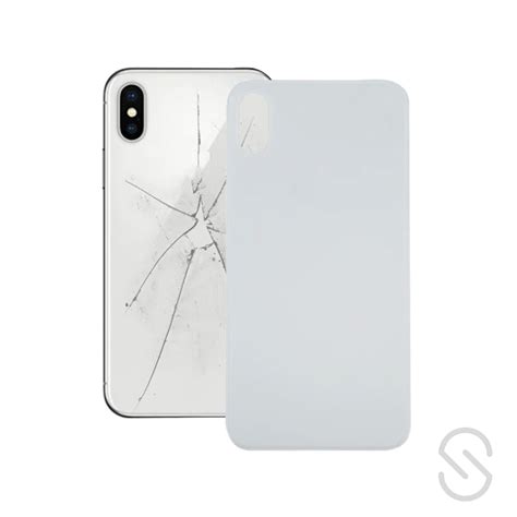 Tampa Traseira Vidro Compat Vel Iphone X Branco Slimparts