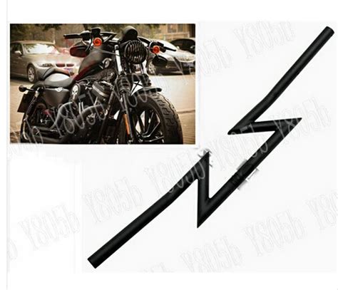 Black Motorcycle Drag Handlebars 1 25mm Z Bars For Kawasaki Vulcan Classic Vn 400 Vn500 Vn800