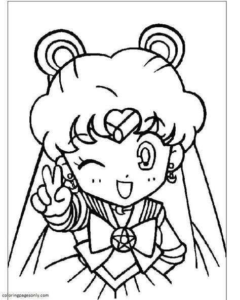 Sailor Chibi Moon Coloring Coloring Pages