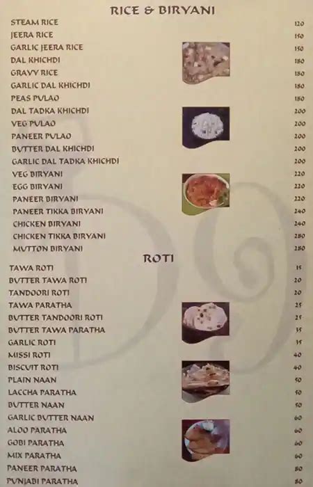 Menu at Brindavan Ice & Spice, Nagpur