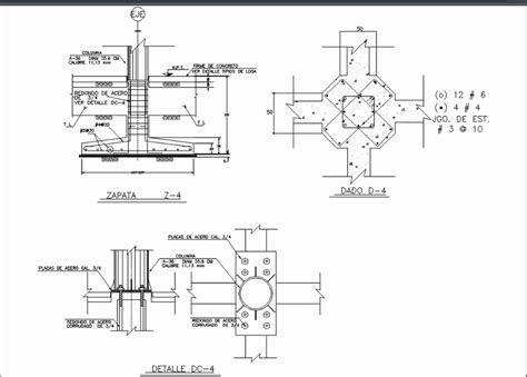 Zapata Aislada En AutoCAD Descargar CAD Gratis 40 48 KB Bibliocad