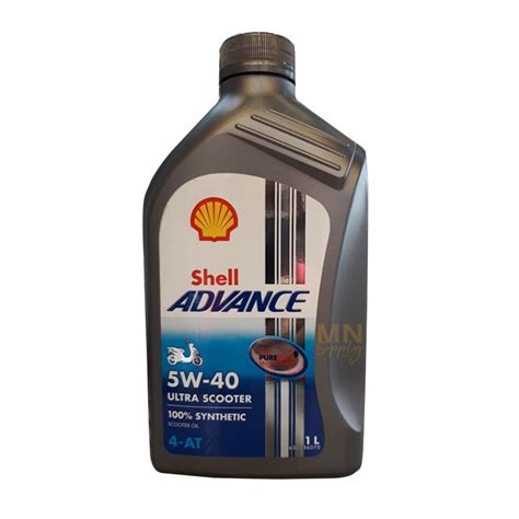 Shell Advance Ultra Scooter 4 AT 5W 40 1L Motorcycle Oil Shopee