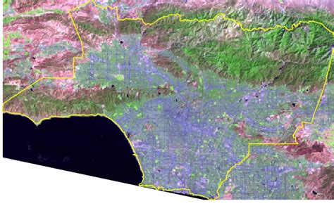 Landsat TM Scene For The Study Site Shown In An RGB Composite Of Bands