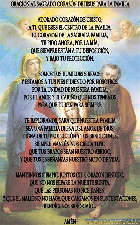 Oraci N Al Sagrado Coraz N De Jes S Para La Familia Ora Con Fe