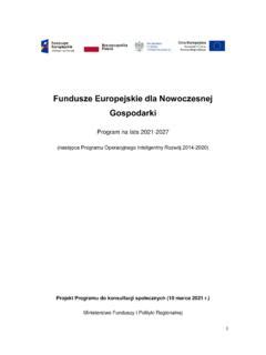 Fundusze Europejskie Dla Nowoczesnej Gospodarki Fundusze Europejskie