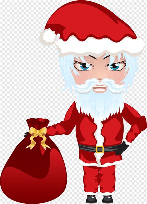 Papa Noel Con Bolsa Png Pngwing