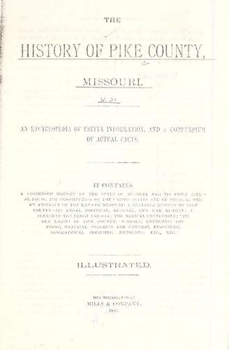 The history of Pike County, Missouri | Open Library